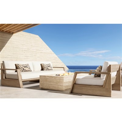 Sofá de teca duradera al aire libre